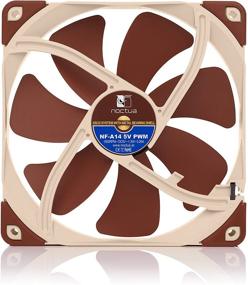 img 1 attached to 🌬️ Noctua NF-A14 5V PWM Premium Quiet Fan: USB Power Adaptor Cable, 140mm, Brown