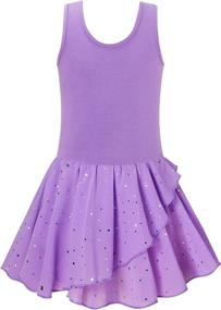 img 2 attached to 🩰 Kids4ever Girls Ballet Leotards for Dance 3-11T Kids Ruffle Short Sleeve Gymnastics Tutu Dress with Sparkle Skirt" - Revised Product Name: "Kids4ever Girls Ballet Leotards for Dance - 3-11T Kids Ruffle Short Sleeve Gymnastics Tutu Dress with Sparkle Skirt