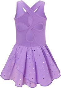 img 3 attached to 🩰 Kids4ever Girls Ballet Leotards for Dance 3-11T Kids Ruffle Short Sleeve Gymnastics Tutu Dress with Sparkle Skirt" - Revised Product Name: "Kids4ever Girls Ballet Leotards for Dance - 3-11T Kids Ruffle Short Sleeve Gymnastics Tutu Dress with Sparkle Skirt