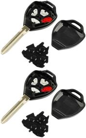 img 1 attached to 🚘 Set of 2 Key Fob Keyless Entry Remote Shell Case & Pad for Toyota Avalon 2008-2013, Camry 2007-2011, Corolla 2008-2013, Venza 2009-2014 (HYQ12BBY, GQ4-29T)