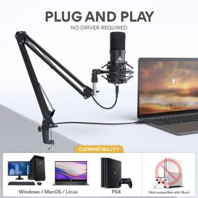 img 2 attached to 🎙️ Enhanced USB Microphone: Maono AU-A04+ Cardioid Condenser Podcast Mic with 192kHz/24bit, Dual Mic Holders for Livestreaming, Voice Over, YouTube, Gaming, ASMR