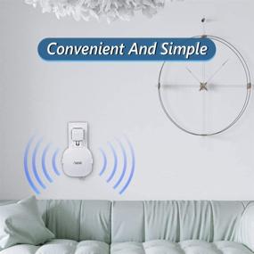 img 1 attached to 🔌 HOLACA Outlet Wall Mount Holder for eero Mesh WiFi Router System (15W Adapter)-Portable Design-Space-Saving, Wire and Screw-Free Installation (2 Pack)