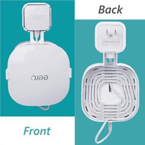 img 3 attached to 🔌 HOLACA Outlet Wall Mount Holder for eero Mesh WiFi Router System (15W Adapter)-Portable Design-Space-Saving, Wire and Screw-Free Installation (2 Pack)