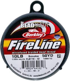 img 2 attached to 🔥 Fireline Braided Bead Thread by Beadsmith | 10 lb, 50 Yards | Smoke Grey