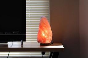 img 2 attached to Enhanced enKo 2-Pack Himalayan Salt Lamp Set - 8 Inch Ionic Air Purifier with DIMMER (2-3 kg, includes 2 Bulbs)