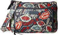 👜 stylish and compact: vera bradley little hipster for women, signature cotton, nomadic floral design - grab yours in one size! logo