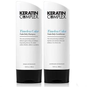 img 1 attached to Keratin Complex Color Therapy Timeless Fade Defy Duo Shampoo and Conditioner: Long-lasting Hair Color Protection in 13.5 Ounces