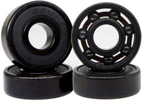 img 4 attached to 🏎️ Z-FIRST 608RS Hybrid Black Ceramic Bearings for Longboard, Inline Skates, and More – High-Speed Performance (Pack of 4, Black)