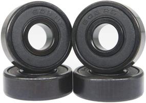 img 1 attached to 🏎️ Z-FIRST 608RS Hybrid Black Ceramic Bearings for Longboard, Inline Skates, and More – High-Speed Performance (Pack of 4, Black)