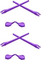 purple replacement earsocks nosepieces oakley logo