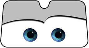 img 1 attached to 🚗 IDS Home Cartoon Eyes Front Auto Car Windshield Sun Shade - Gray: Effective Fashion-Style Car Visor for Sun Heat Protection and Damage-Free Use