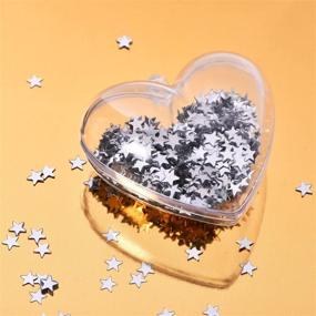 img 2 attached to ✨ Shimmering Silver Graduation Star Confetti: Perfect for Graduation Party & Wedding Decorations - eBoot Metallic Foil Stars Sequin, 30g/1oz