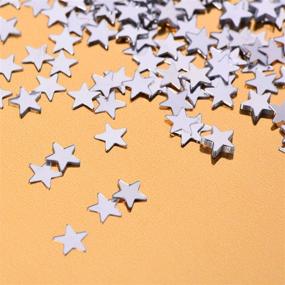 img 3 attached to ✨ Shimmering Silver Graduation Star Confetti: Perfect for Graduation Party & Wedding Decorations - eBoot Metallic Foil Stars Sequin, 30g/1oz