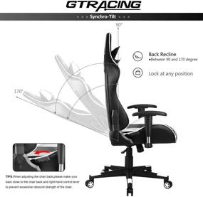 img 1 attached to 🏎️ GTRACING Gaming Chair Racing Office Computer Ergonomic (Orange): Enhance your gaming experience with ultimate comfort and style