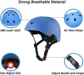 img 1 attached to 🚲 SYXKJ Adjustable Kids Bike Helmet: Impact-Resistant, Ventilated Multi-Sport Helmet for Youth, Toddlers & Kids - Ideal for Skateboarding, Cycling & More!