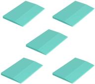 🖌️ pack of 5 screen printing squeegees: premium self-adhesive stencil tools for chalk paste or ink application logo