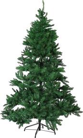 img 4 attached to 🎄 Sunnydaze 6-Foot Unlit Artificial Christmas Tree with Hinged Branches - Faux Tannenbaum Tree - Metal Stand Included - Indoor Holiday Decoration - Easy 2-Piece Assembly - Green