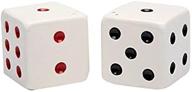 🎲 cg ss-cg-20725, multicolor dice salt and pepper shakers featuring black and red spots logo