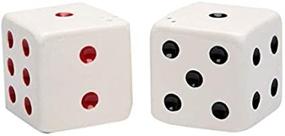 img 4 attached to 🎲 CG SS-CG-20725, Multicolor Dice Salt and Pepper Shakers Featuring Black and Red Spots