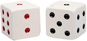 img 1 attached to 🎲 CG SS-CG-20725, Multicolor Dice Salt and Pepper Shakers Featuring Black and Red Spots