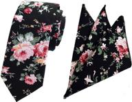 👔 refined men's accessories: skinny handkerchief printed neckties for perfect matching логотип