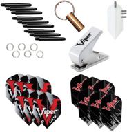 🎯 optimized viper dart accessory: flight hole punch tool + assorted poly pro flights (steel & soft tip darts) логотип