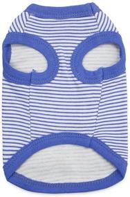 img 3 attached to 👕 DroolingDog Striped Cotton T Shirt: Stylish and Comfortable Pet Clothes