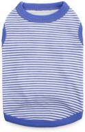👕 droolingdog striped cotton t shirt: stylish and comfortable pet clothes logo