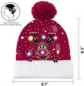 img 3 attached to 🦌 Sparkling Festive Delight: Goodstoworld Christmas Flashing Colorful Reindeer Accessories for Boys