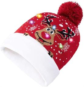 img 1 attached to 🦌 Sparkling Festive Delight: Goodstoworld Christmas Flashing Colorful Reindeer Accessories for Boys