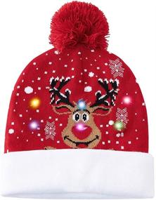 img 4 attached to 🦌 Sparkling Festive Delight: Goodstoworld Christmas Flashing Colorful Reindeer Accessories for Boys
