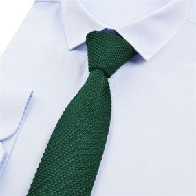 img 3 attached to Alizeal 👔 Green Casual Knitted Neckties