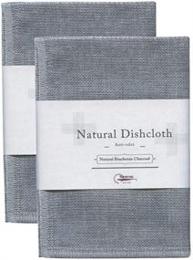 img 4 attached to 🧽 Nawrap Binchotan Dishcloths, Set of 2 – Naturally Absorbing Unwanted Odors