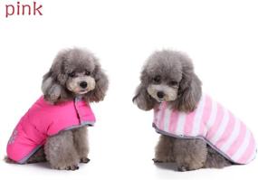 img 4 attached to 🐕 S-Lifeeling Pet Dog Reflective Winter Coat: Fashionable Autumn Warmth with Two Sides, Cotton-Padded Dowan Jacket Clothing