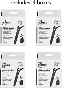 img 2 attached to 🦷 The Humble Co. Natural Dental Floss Picks (200 Count) - Vegan, Eco Friendly, Sustainable Dental Flossers with Grip Handle - Zero Waste Plaque Remover for Oral Care with a Fresh Feel (Charcoal)