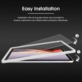 img 2 attached to OMOTON Tempered Glass Screen Protector for Surface Pro 7 Plus/7/6/5/4 - High Responsiveness, Scratch Resistance, and HD Clarity