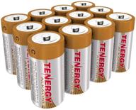 tenergy 1.5v c alkaline lr14 battery - high performance c non-rechargeable batteries for clocks, remotes, toys & electronic devices - replacement c cell batteries 12-pack logo