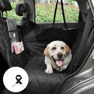 🐶 cute island dog seat covers for cars back seat: waterproof, scratchproof, washable and non-slip logo