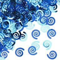 🎉 vibrant true blue swirl foil confetti by creative converting: add a pop of color to your celebrations logo