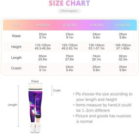 img 3 attached to 👖 Slaixiu Leggings Fleece Printing GP777 3P B 130: Stylish Girls' Clothing for Cozy Comfort