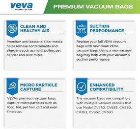 img 2 attached to 🔋 VEVA Premium SuperVac 20-Pack Gallon Bags - Compatible with Nutone 391 Central Vac Vacuum Cleaners - Replacement Models CV350, CV352, CV353, CV450, CV653, CV750