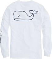 👔 vineyard vines sleeve vintage t shirt: stylish men's clothing & t-shirts/tanks collection logo