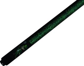 img 1 attached to 🎱 L65 McDermott Lucky Leprechaun Graphic Pool Cue - Green and Yellow on Black