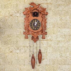 img 3 attached to 🕰️ Authentic Handcrafted Kendal Wood Cuckoo Clock - Exquisite Timekeeping Artistry