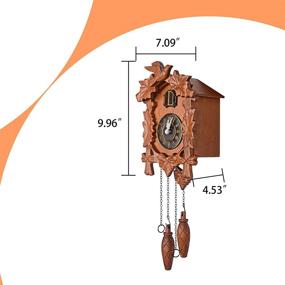 img 2 attached to 🕰️ Authentic Handcrafted Kendal Wood Cuckoo Clock - Exquisite Timekeeping Artistry