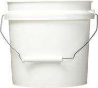 🔵 leaktite 744456 1-gallon white plastic pail - high-quality paint pail/container логотип