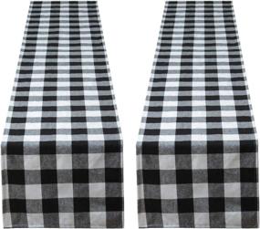 img 4 attached to 🏞️ Aneco Elegant Outdoor Checkered Runner