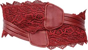 img 1 attached to Acecharming Women's Faux Leather Belt - Fashionable Obi-Style Waist Band for Enhancing Outfits