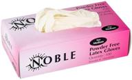 🧤 noble products medium latex powder-free disposable gloves for foodservice - box of 100 logo