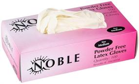 img 2 attached to 🧤 Noble Products Medium Latex Powder-Free Disposable Gloves for Foodservice - Box of 100